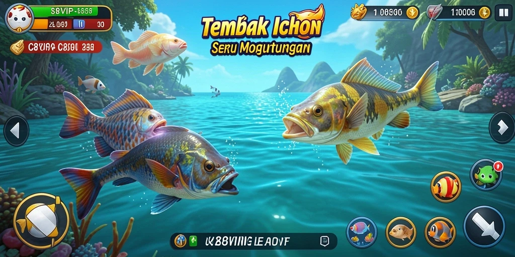 Tampilkan gameplay menarik dari C8VIP dengan berbagai ikan.