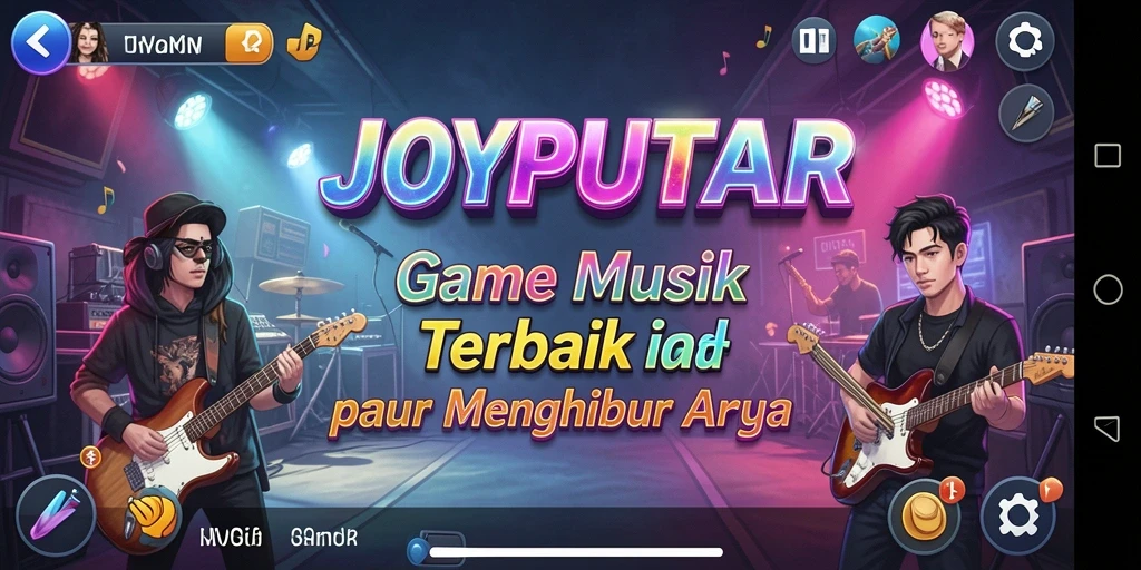 Tampilan screenshot JOYPUTAR dengan gameplay musik yang menarik.