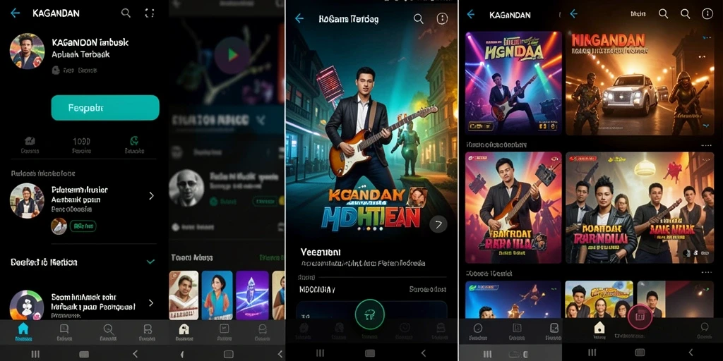 Tampilan menarik saat bermain game musik KAGANDAN.