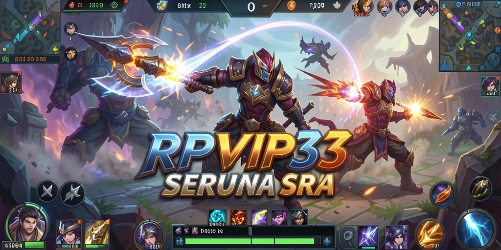 Tampilan menarik dari gameplay RPVIP3 dalam pertandingan MOBA.
