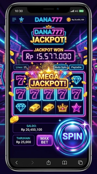 Tampilan layar utama aplikasi dana777 yang intuitif.